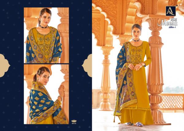 Alok Meera 4 Designer Cotton Festive Dress Materials